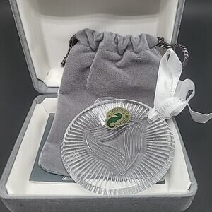 2004 Waterford Crystal Times Square "Hope For Unity" Disc Ornament With Box